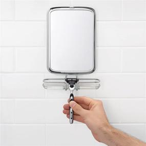 img 2 attached to Enhanced Visibility OXO Good Grips Fogless Shower Mirror