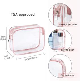 img 2 attached to 🛍️ BAGSMART Hanging Travel Toiletry Bag – TSA Approved Transparent Cosmetic Organizer and Detachable Makeup Pouch – Perfect for Full Sized Toiletries (Pink)