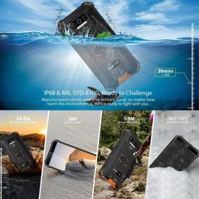 img 1 attached to 📱 OUKITEL WP5 Rugged Cell Phone Unlocked - Android 10 Smartphone with 8000mAh Battery, IP68 Waterproof, 5.5" HD+ Display, 4GB RAM, 32GB Storage, Face ID & Fingerprint, Triple Camera - Global Version