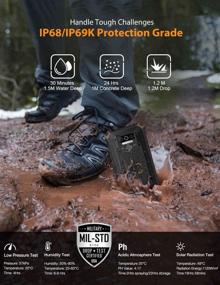 img 3 attached to 📱 OUKITEL WP5 Rugged Cell Phone Unlocked - Android 10 Smartphone with 8000mAh Battery, IP68 Waterproof, 5.5" HD+ Display, 4GB RAM, 32GB Storage, Face ID & Fingerprint, Triple Camera - Global Version