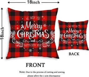 img 3 attached to CustomART Christmas Pillowcase Decorative Cushion