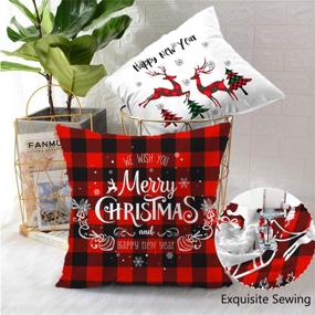 img 1 attached to CustomART Christmas Pillowcase Decorative Cushion