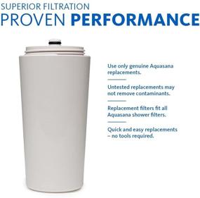 img 2 attached to 🚿 Aquasana Shower Water Filter System with Handheld Massaging - Removes Over 90% of Chlorine - NSF Certified Carbon & KDF Filtration Media - pH Enhancement - 6-Month Longevity, up to 10,000 Gallons - Chrome Finish - AQ-4105CHR