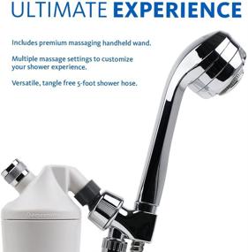 img 1 attached to 🚿 Aquasana Shower Water Filter System with Handheld Massaging - Removes Over 90% of Chlorine - NSF Certified Carbon & KDF Filtration Media - pH Enhancement - 6-Month Longevity, up to 10,000 Gallons - Chrome Finish - AQ-4105CHR