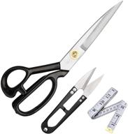 sewing scissors 10 inch - tailors heavy duty high carbon steel sharp blades shears for fabric leather cloth paper sewing dressmaking tailoring altering(right-handed) sewing logo