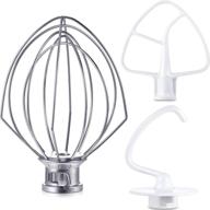 ksm150 mixer kit: dough hook, wire whip, coated paddle with scraper — stand mixers repair set for kenmore, roper, and maytag models in easy kitchen installation logo