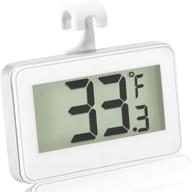 🌡️ digital refrigerator freezer thermometer - lcd display, waterproof, with hook for temperature reading (1) logo