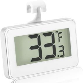 img 4 attached to 🌡️ Digital Refrigerator Freezer Thermometer - LCD Display, Waterproof, with Hook for Temperature Reading (1)