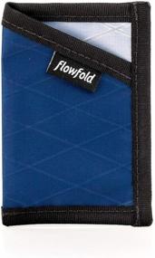 img 2 attached to 💙 Flowfold Navy Blue RFID Blocking Minimalist Card Holder Wallet - Slim, Durable, Made in USA