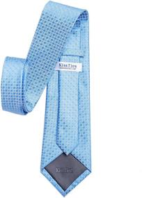 img 1 attached to KissTies Wedding Necktie Pocket Square Men's Accessories for Ties, Cummerbunds & Pocket Squares