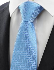 img 3 attached to KissTies Wedding Necktie Pocket Square Men's Accessories for Ties, Cummerbunds & Pocket Squares