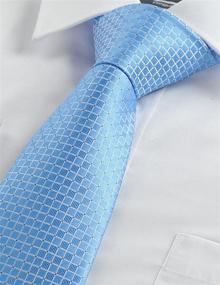 img 2 attached to KissTies Wedding Necktie Pocket Square Men's Accessories for Ties, Cummerbunds & Pocket Squares