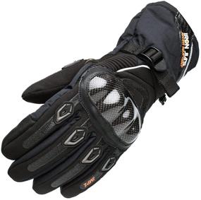 img 4 attached to 🧤 Winter Motorcycle Gloves: Ultimate Waterproof, Warm, and Windproof Riding Gear for Men and Women