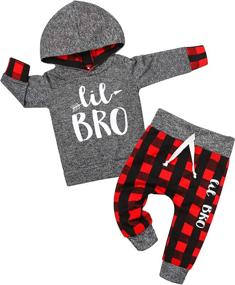 img 4 attached to Clothes Winter Outfit Hoodie Sweatshirt Boys' Clothing ~ Clothing Sets