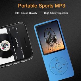 img 2 attached to 🎧 Versatile MP3 Player with 16GB Micro SD Card, Speaker, Video, FM Radio & More - Expandable up to 128GB!