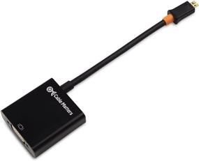 img 3 attached to 🔌 Cable Matters Micro HDMI to VGA Adapter: Seamless Micro HDMI to VGA Conversion in Sleek Black Design