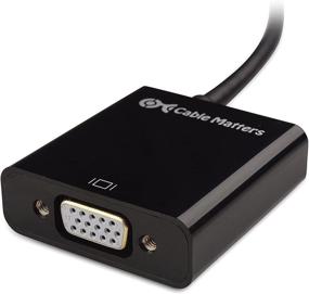 img 1 attached to 🔌 Cable Matters Micro HDMI to VGA Adapter: Seamless Micro HDMI to VGA Conversion in Sleek Black Design