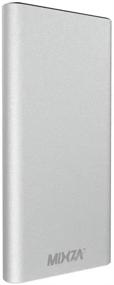 img 2 attached to 💨 MIXZA T7 Portable SSD 128GB Gray - High-Speed USB 3.0 External Solid State Drive with 540MB/s Read Speed