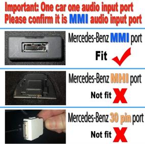 img 3 attached to Mercedes-Benz MMI Car Interface Adapter: Bluetooth Kit for Iphone & Android Integration, Music AUX Connector with iPod Support