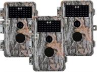 📷 folgtek 3pcs trail cameras: night vision, motion activated, ip66 waterproof protection, 24mp 1296p h.264 mp4/mov video, invisible infrared light for hunting - max capacity 512gb logo