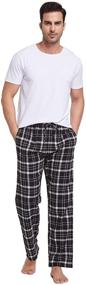 img 1 attached to CYZ Cotton Flannel Pajama Pants BlackRedGingham L