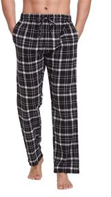 img 4 attached to CYZ Cotton Flannel Pajama Pants BlackRedGingham L
