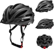 🚴 lixada adult bike helmet: lightweight, breathable safety gear with detachable sun visor, rear light – ideal for women and men cycling mountain bicycle road bike, 22.8-24.4in logo