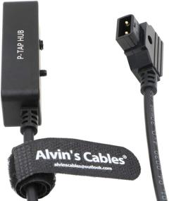 img 2 attached to 🔌 Alvin’s Cables D-Tap Сплиттер P-Tap Hub кабель - Штекер D-Tap на 3 порта Штекер D-Tap с винтовой резьбой для ARRI, RED, Z CAM, TILTA, Steadicam, IDX, V-Mount Battery.