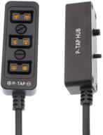 🔌 alvin’s cables d-tap сплиттер p-tap hub кабель - штекер d-tap на 3 порта штекер d-tap с винтовой резьбой для arri, red, z cam, tilta, steadicam, idx, v-mount battery. логотип