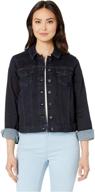 nydj womens denim jacket rinse logo