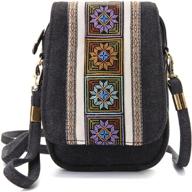 goodhan embroidery canvas crossbody phone logo