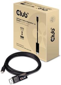 img 1 attached to 🔌 Club3D USB C to Displayport Cable 1.4: 8K 60Hz, 4K 120Hz + Displayport to USB C Bidirectional 1.8m/6ft with HDR Support (CAC-1557)