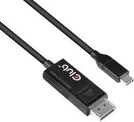 🔌 club3d usb c to displayport cable 1.4: 8k 60hz, 4k 120hz + displayport to usb c bidirectional 1.8m/6ft with hdr support (cac-1557) logo
