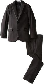 img 2 attached to 👔 Big Boys' Boys Tailored Three-Piece Tuxedo Set by AXNY