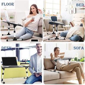 img 3 attached to 🛏️ Diverse Top Bed Desk - Portable Laptop Stand for Bed & Couch - Foldable Tray for Sofa Couch Floor