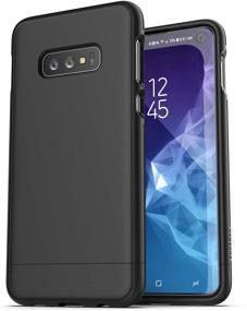 img 3 attached to Samsung Galaxy S10e SlimShield Series Encased Ultra-Slim Belt Case - Hard Cover with Holster Clip (Matte Black)