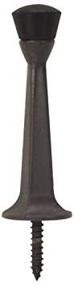 img 3 attached to 🚪 Premium 10 Pack - Designers Impressions Oil Rubbed Bronze Heavy Duty Solid Rigid Door Stop w/Rubber Tip : 2546