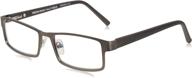 👓 foster grant rectangular multifocus reading glasses for men logo