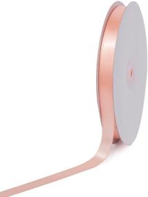 img 1 attached to 🎨 Creative Ideas 5/8-Inch by 100 Yard Solid Satin Ribbon in Light Peach - Versatile Craft Accessory