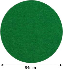 img 3 attached to Enhance Your Air Hockey Experience with Kasteco 6 🏓 Pack Self Adhesive Green Mallet Felt Pads - Size: 94mm