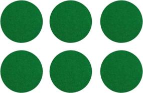 img 4 attached to Enhance Your Air Hockey Experience with Kasteco 6 🏓 Pack Self Adhesive Green Mallet Felt Pads - Size: 94mm