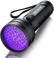 🔦 miu color 51-led uv flashlight | 395nm black light for dog urine detection, dry stain inspection, and scorpion hunting logo