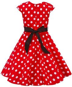 img 3 attached to 👗 Chic and Classic: Vintage Summer Casual Clothes 3017 130 Girls' Clothing for Dresses