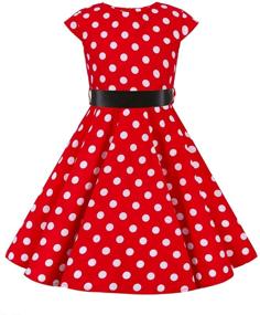 img 4 attached to 👗 Chic and Classic: Vintage Summer Casual Clothes 3017 130 Girls' Clothing for Dresses