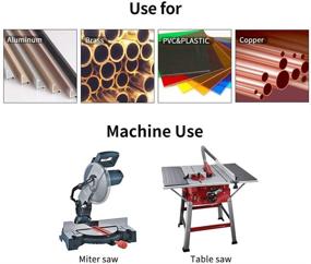 img 3 attached to 🔪 Master 10-Inch 100T Carbide Tooth TCG Saw Blade for Cutting Aluminum with 5/8-Inch Arbor