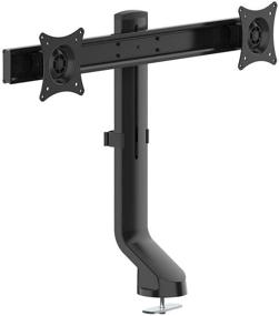 img 3 attached to 🖥️ Monoprice Dual Monitor Low Profile Flat Clamp Mount - Black: Enhance Your Workspace with the Workstream Collection for 27 Inch Screens