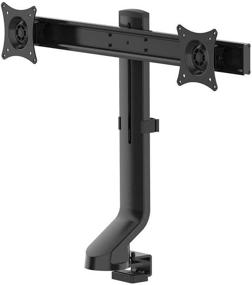 img 4 attached to 🖥️ Monoprice Dual Monitor Low Profile Flat Clamp Mount - Black: Enhance Your Workspace with the Workstream Collection for 27 Inch Screens