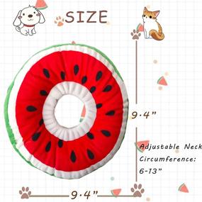 img 3 attached to 🐱 Firecos Soft Adjustable Cat Cone Collar: Comfortable Kitten Recovery Pillow after Surgery for Dogs and Cats