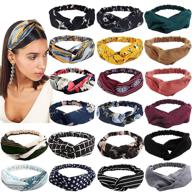 🌺 yariew 20pcs boho headbands: stylish silk knot hair accessories for women logo