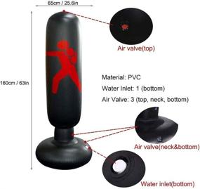 img 1 attached to HomeYoo Punching Training Inflatable Freestanding
